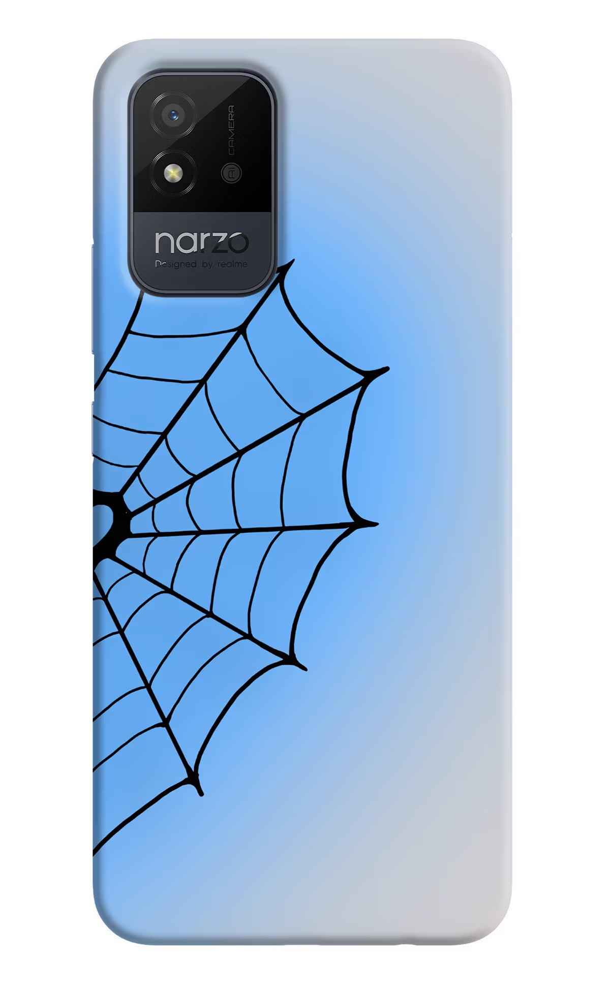 Blue Web Realme Narzo 50i Back Cover