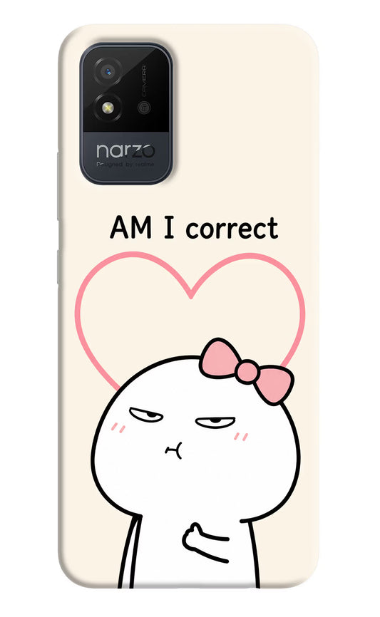 Always Right Realme Narzo 50i Hard Case Back Cover by Casekaro