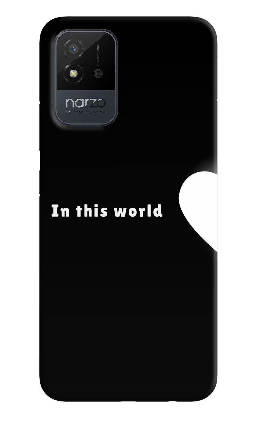 This World Realme Narzo 50i Back Cover, Hard case