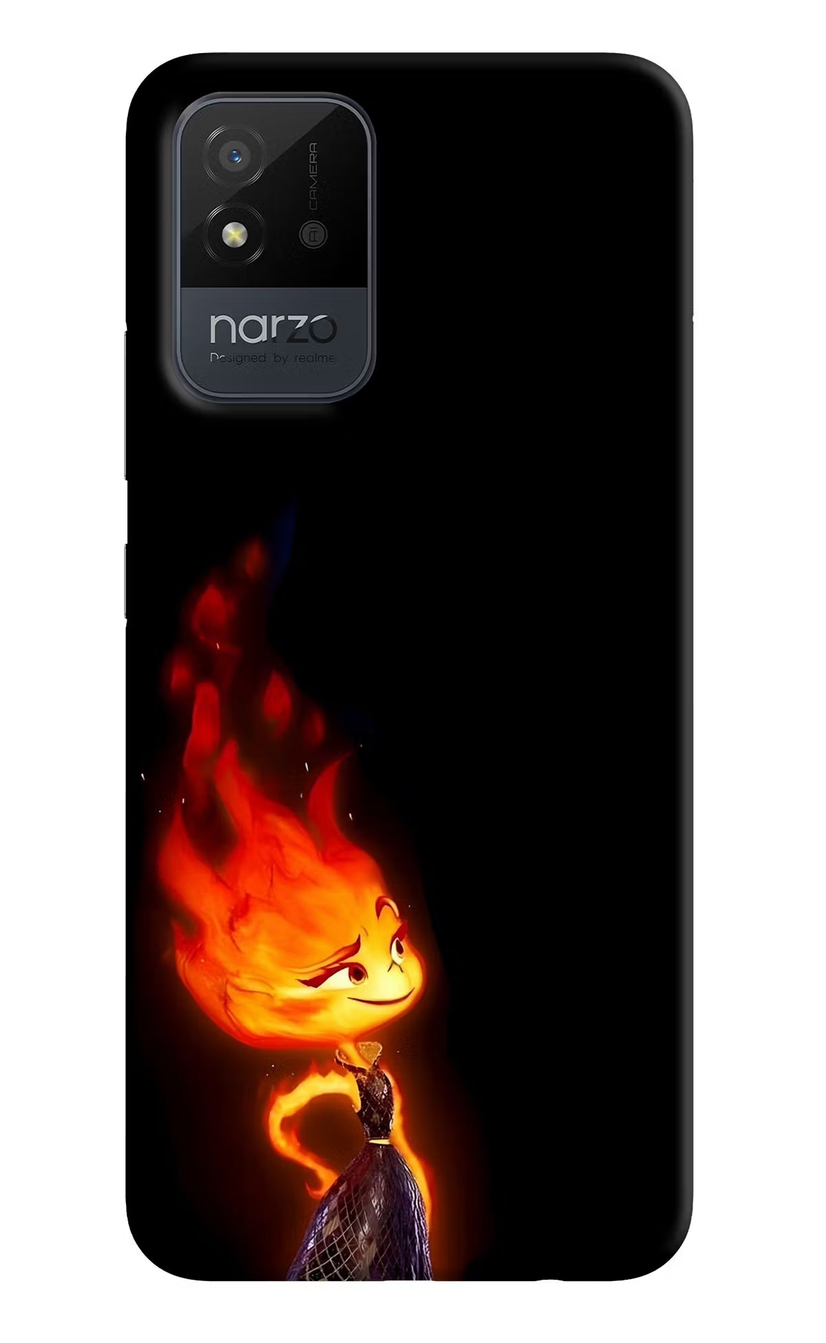 Ember Flame Realme Narzo 50i Back Cover