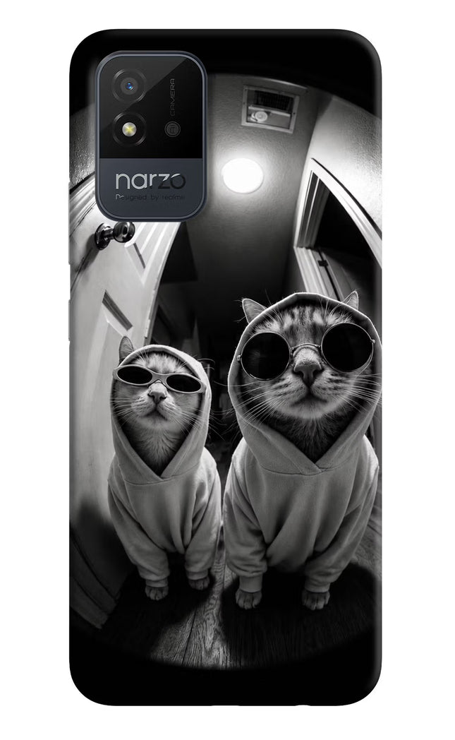 Hood Cats Realme Narzo 50i Hard Case Back Cover by Casekaro