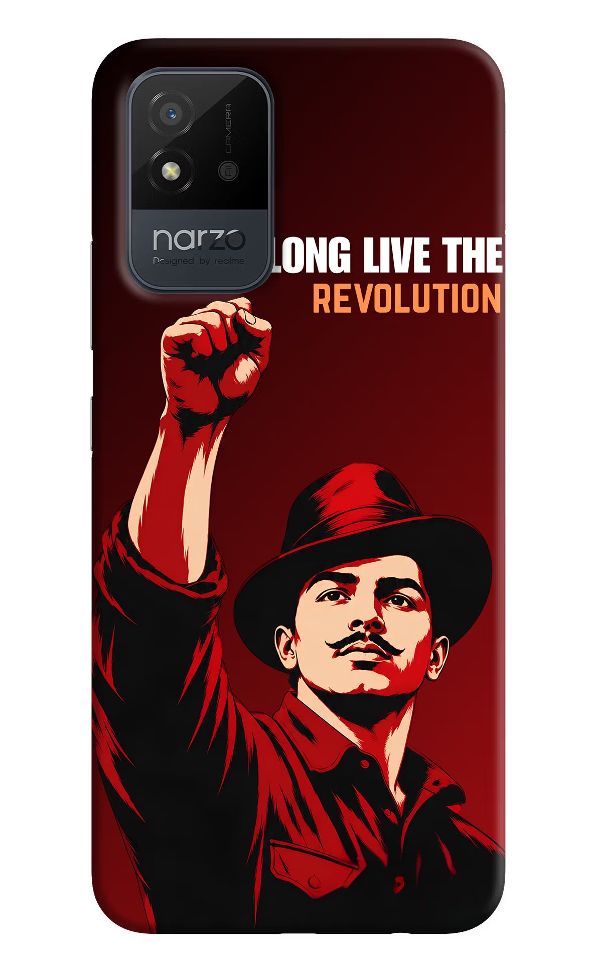 Bhagat Singh Revolution Realme Narzo 50i Back Cover