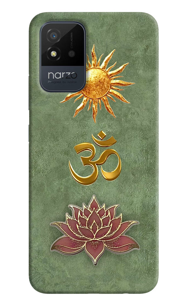 Om & Lotus Realme Narzo 50i Back Cover