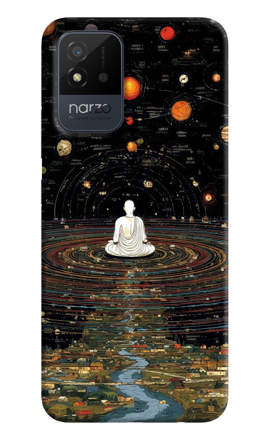 Space Monk Realme Narzo 50i Back Cover, Hard case