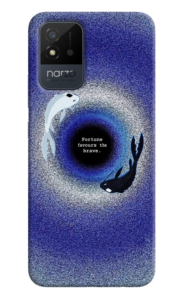 Dark Koi Realme Narzo 50i Hard Case Back Cover by Casekaro
