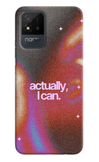 Pink Aura Realme Narzo 50i Hard Case Back Cover by Casekaro