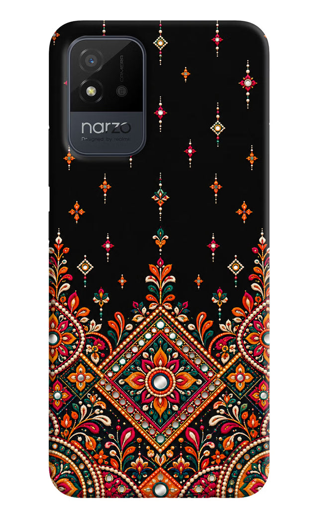 Noir Mehfil Realme Narzo 50i Hard Case Back Cover by Casekaro