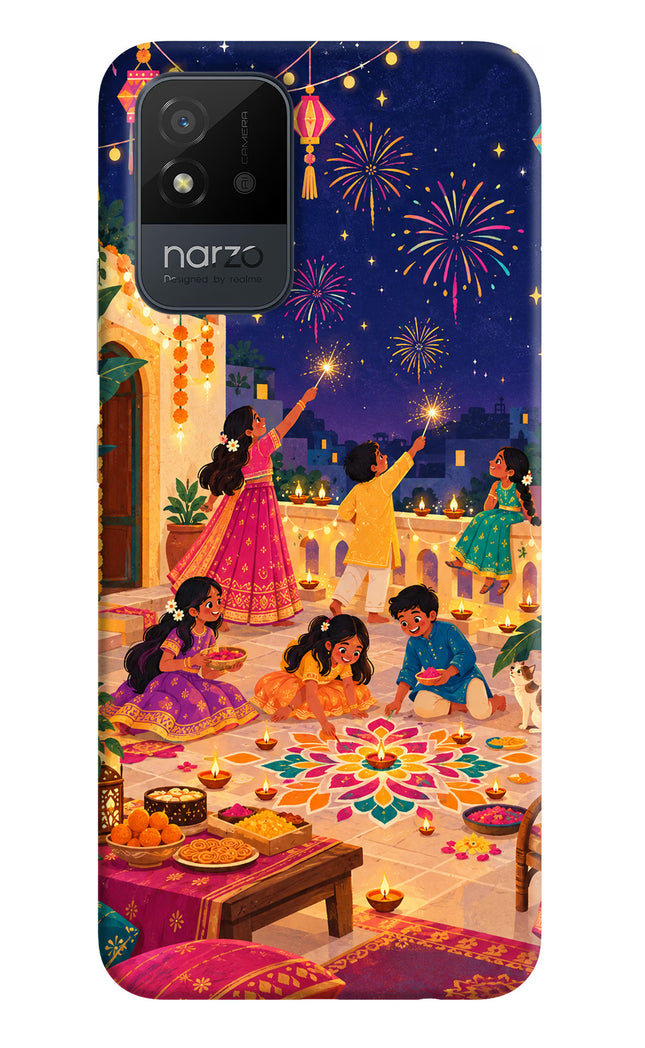 Diwali Night Realme Narzo 50i Back Cover