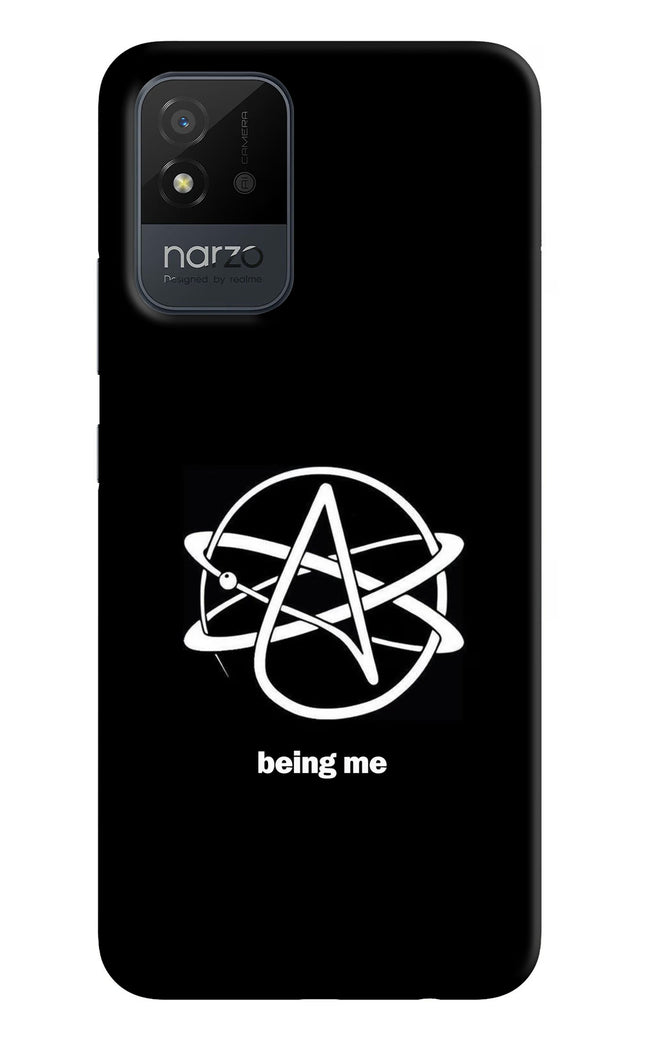 Atheist Symbol Realme Narzo 50i Hard Case Back Cover by Casekaro
