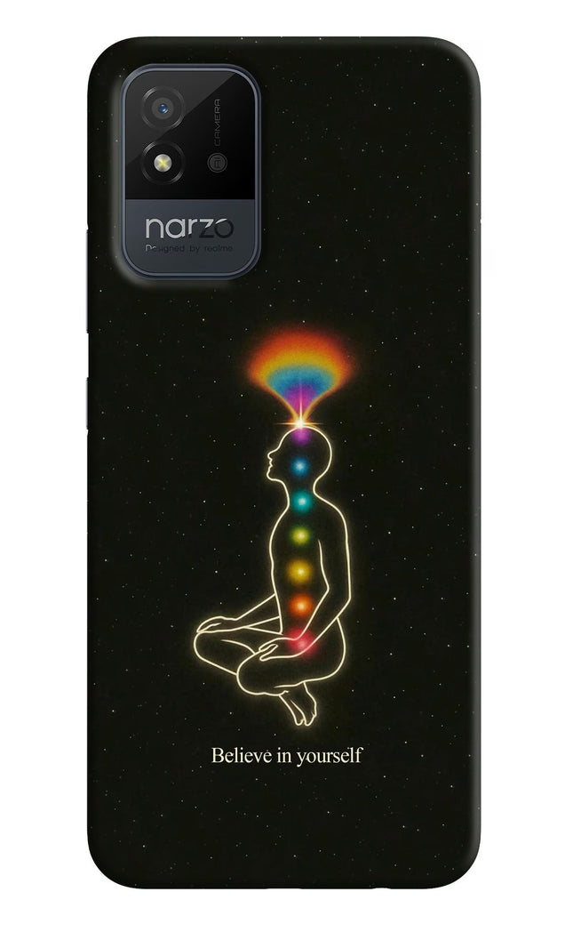 Believe in yourself Realme Narzo 50i Hard Case Back Cover by Casekaro