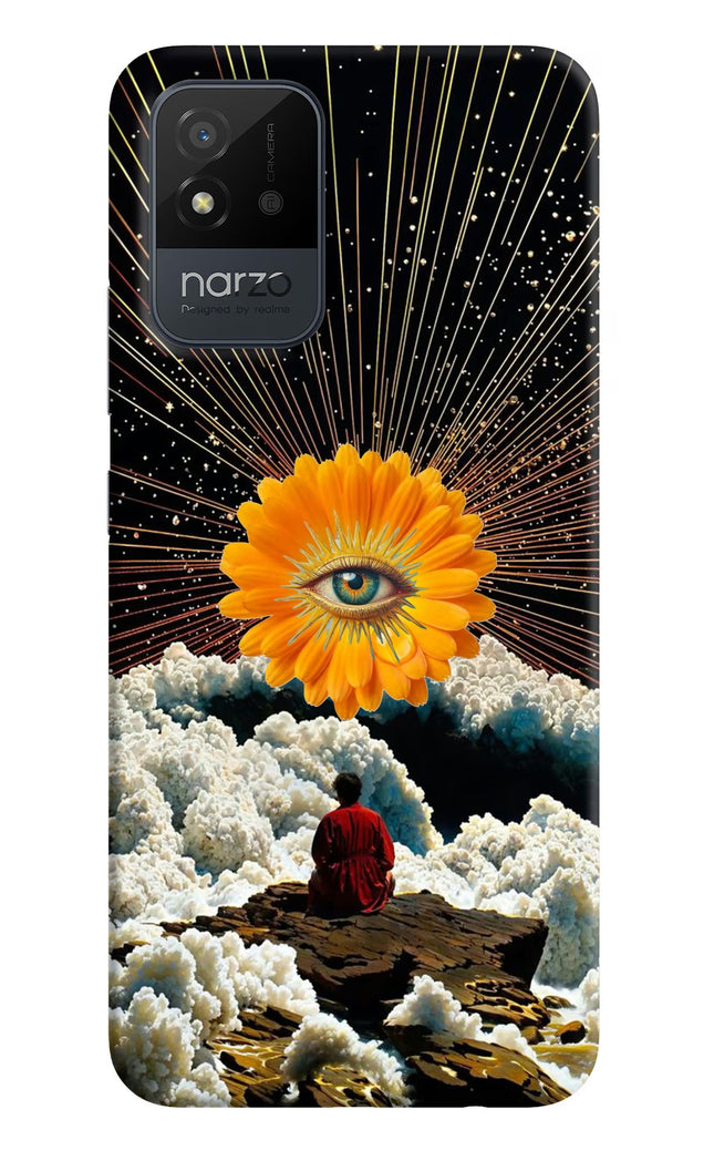 Cosmic Flower Realme Narzo 50i Hard Case Back Cover by Casekaro