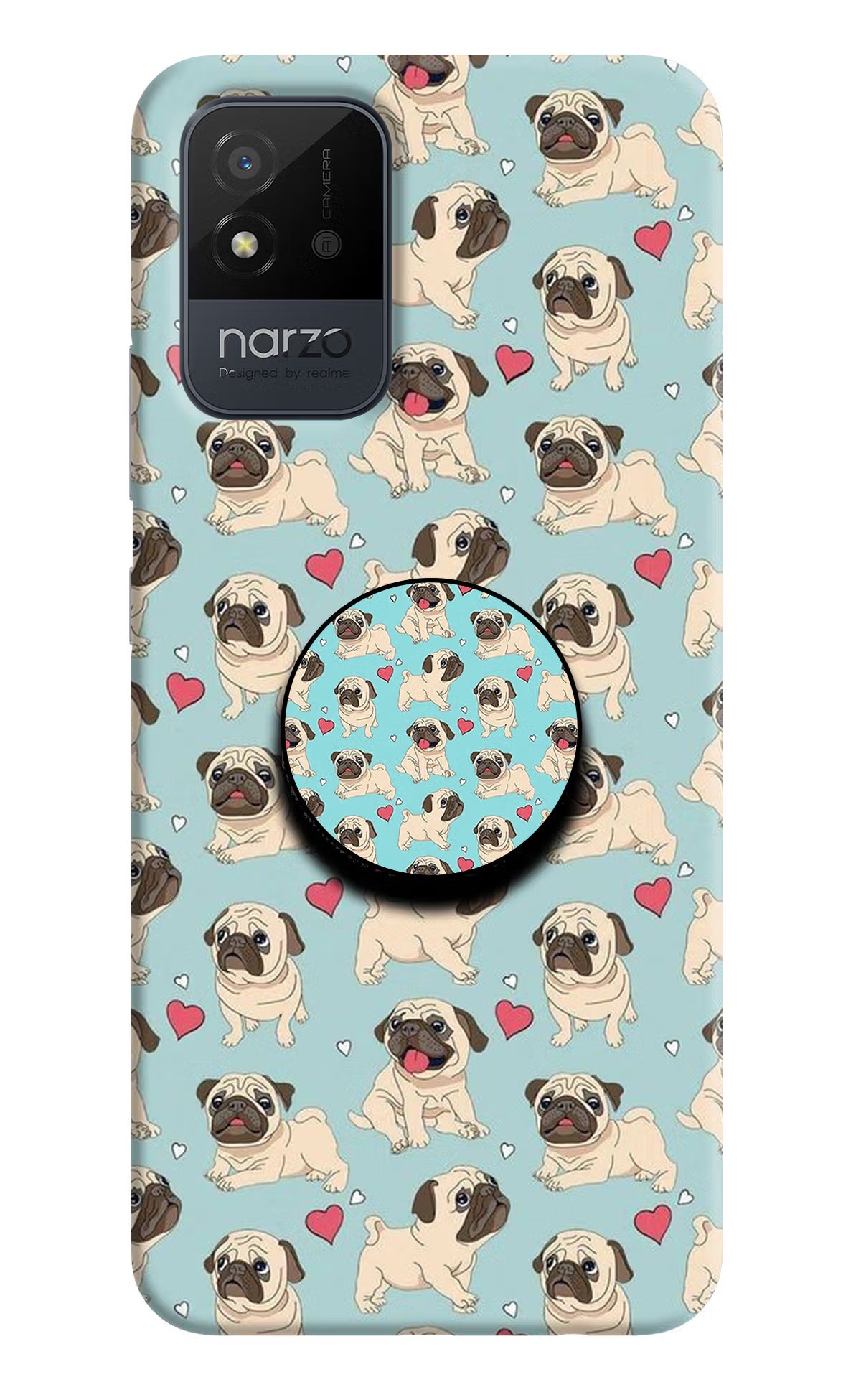 Pug Dog Realme Narzo 50i Pop Case