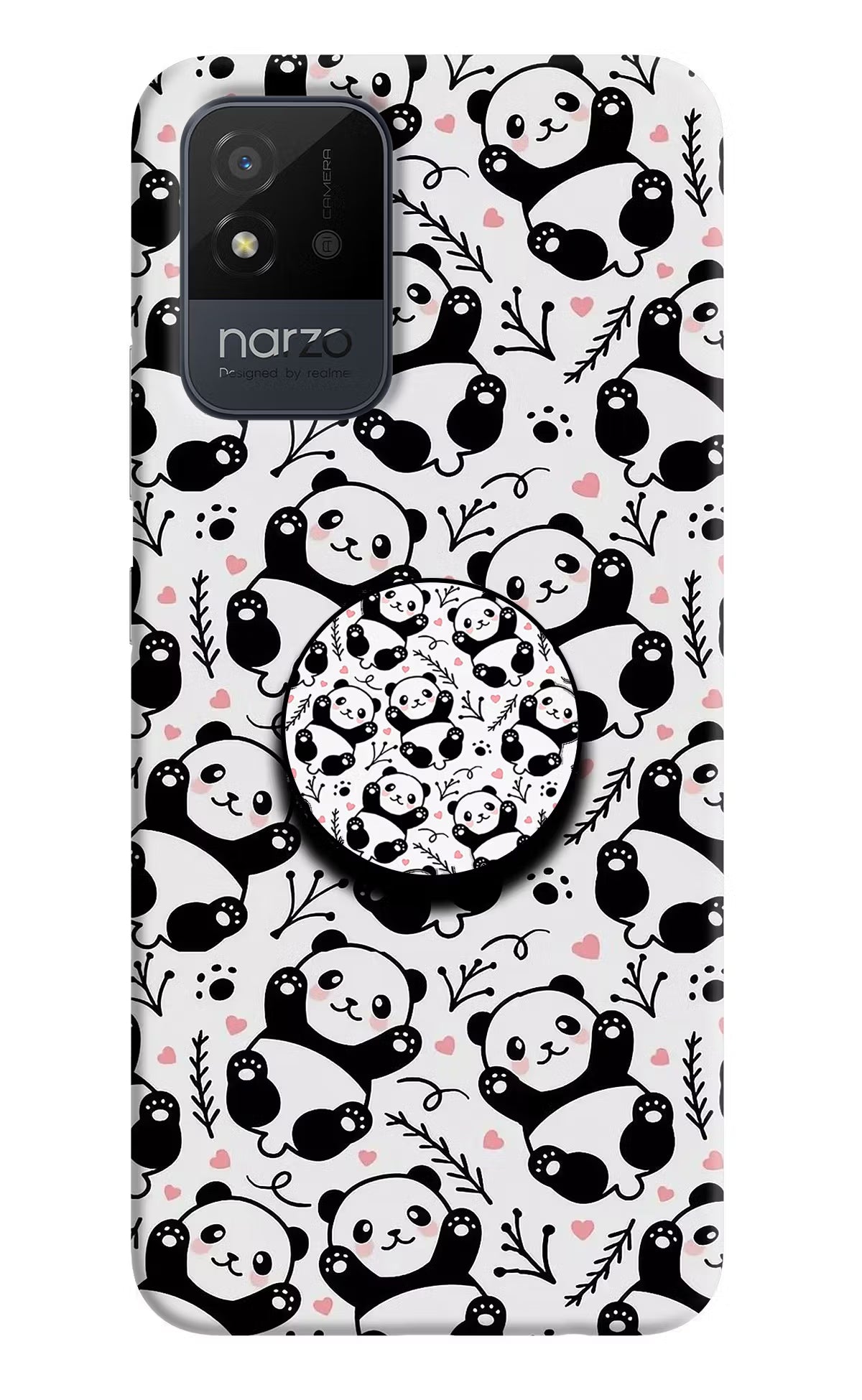 Cute Panda Realme Narzo 50i Pop Case