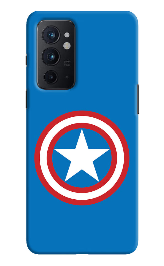 Captain America Logo Oneplus 9RT Hard Case Back Cover by Casekaro