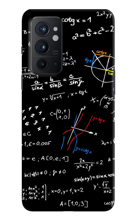Mathematics Formula Oneplus 9RT Hard Case Back Cover by Casekaro