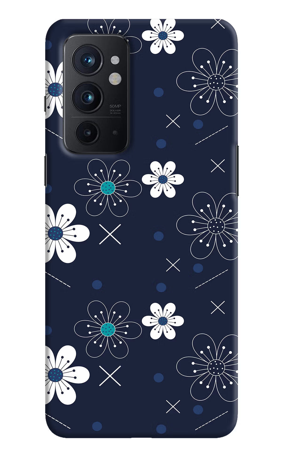 Flowers Oneplus 9RT Back Cover, Hard case