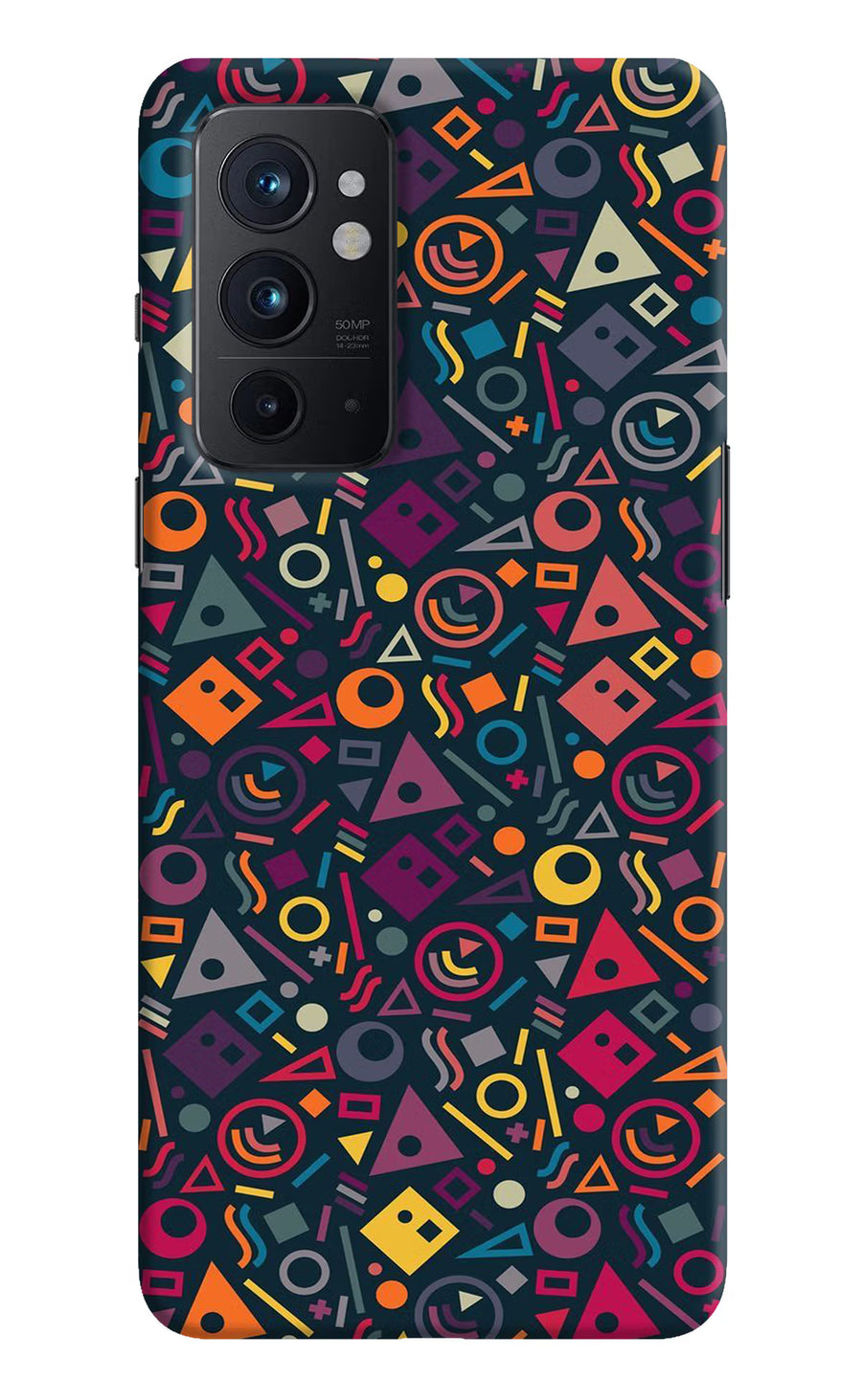 Geometric Abstract Oneplus 9RT Back Cover, Hard case