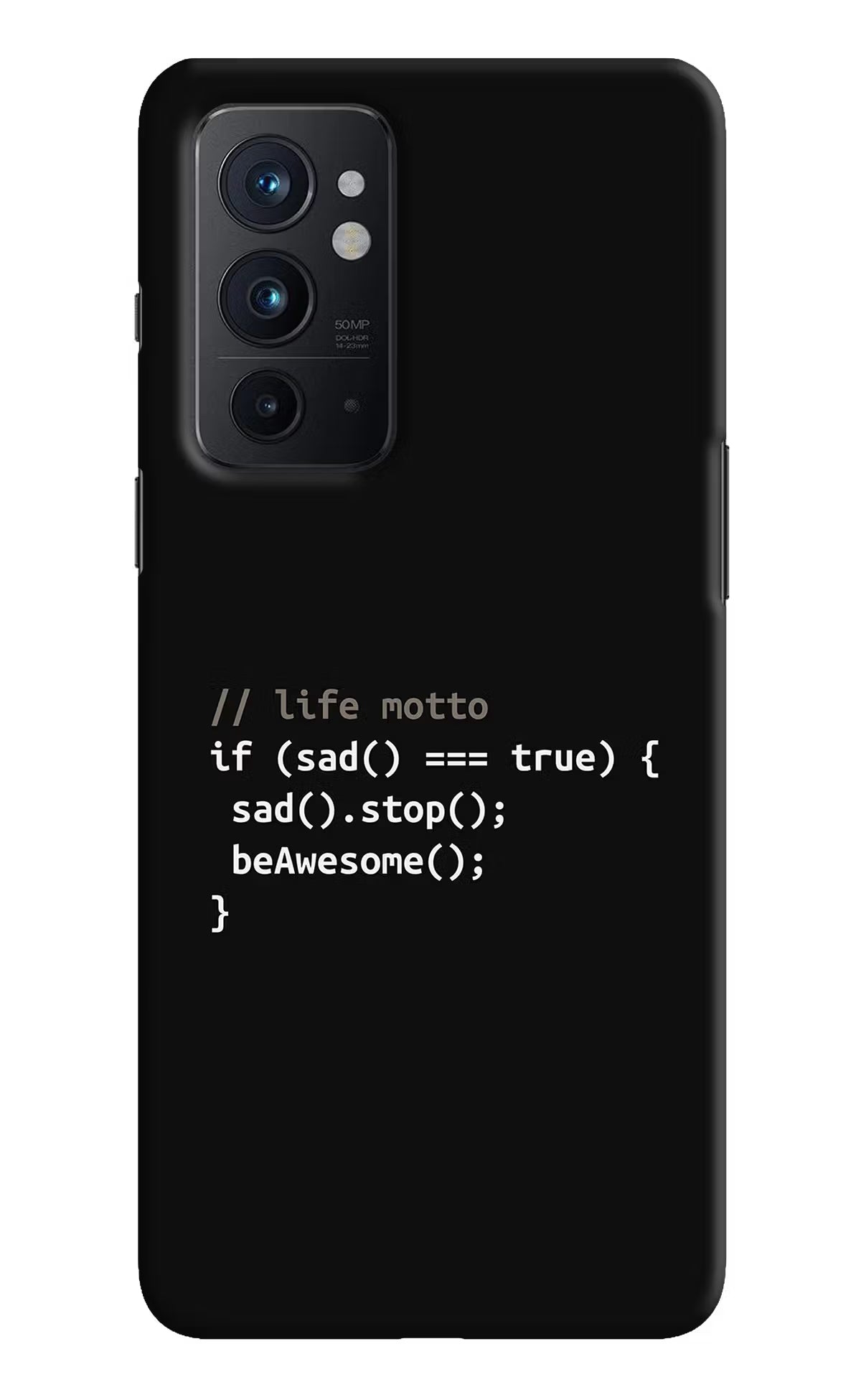 Life Motto Code Oneplus 9RT Hard Case Back Cover by Casekaro