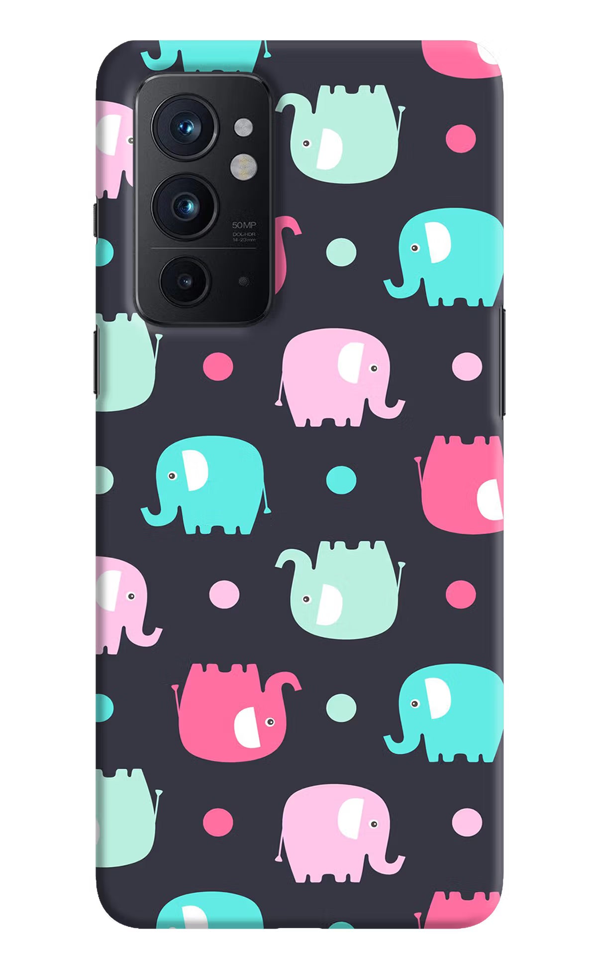 Elephants Oneplus 9RT Hard Case Back Cover by Casekaro