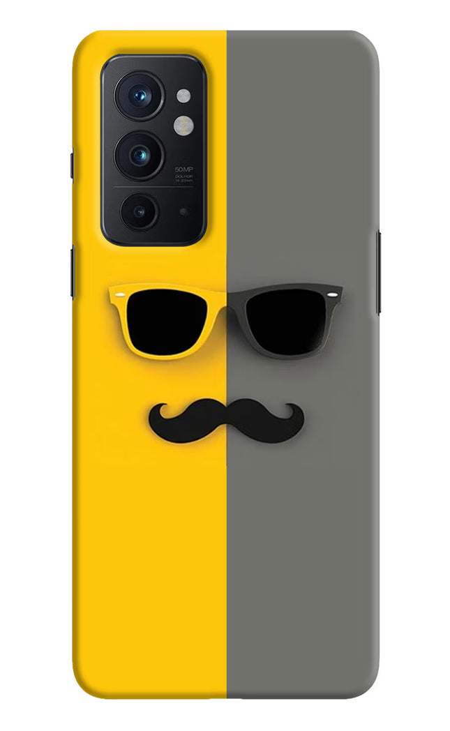 Sunglasses with Mustache Oneplus 9RT Hard Case Back Cover by Casekaro