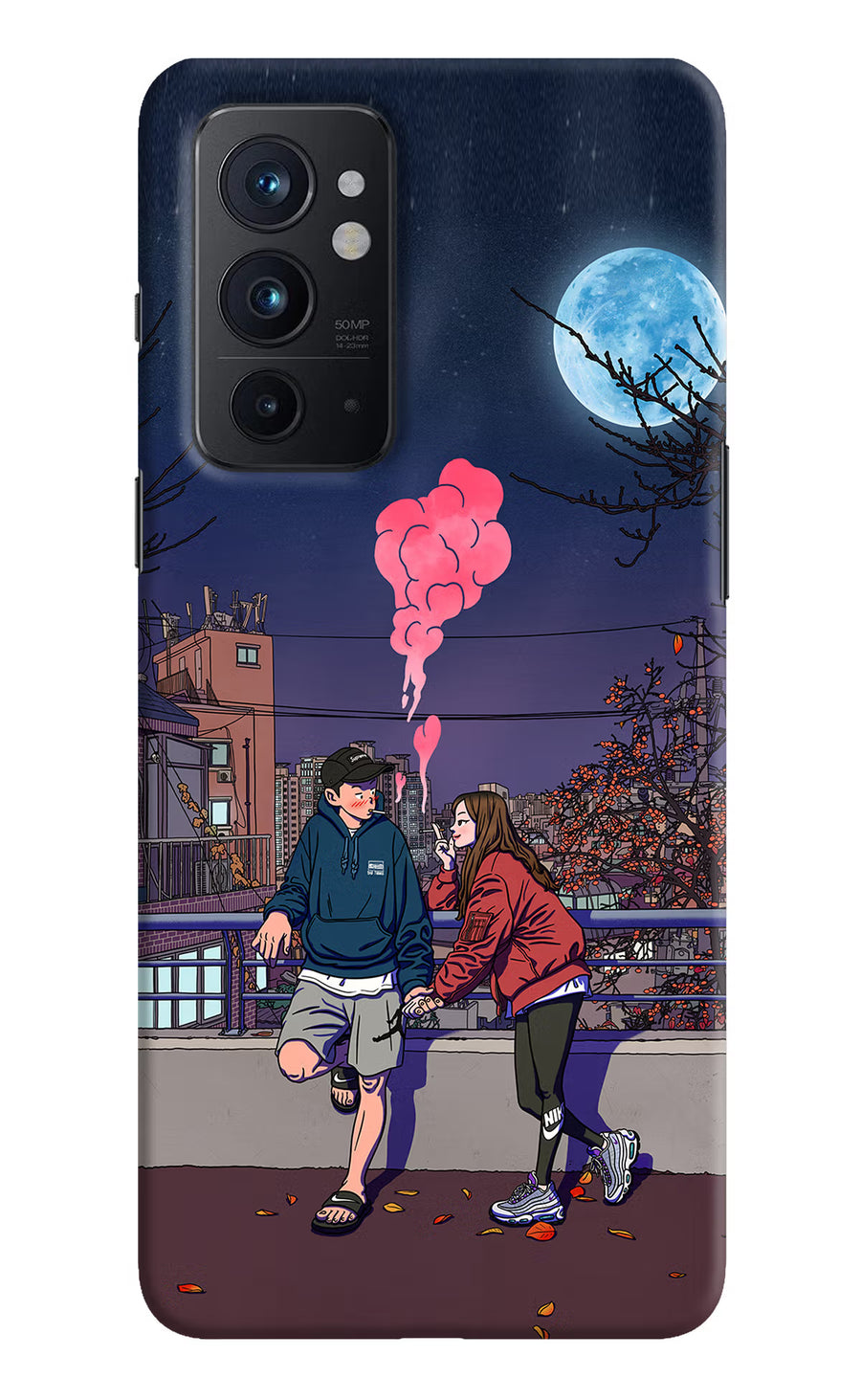 Chilling Couple Oneplus 9RT Back Cover, Hard case
