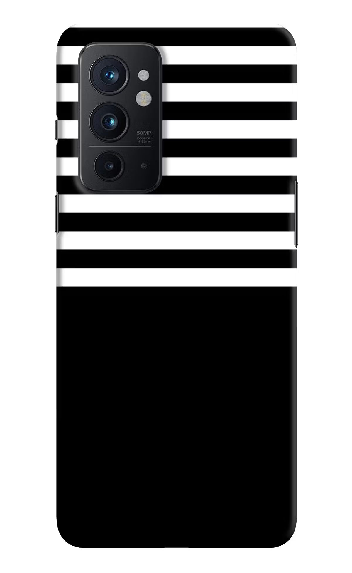 Black and White Print Oneplus 9RT Hard Case Back Cover by Casekaro
