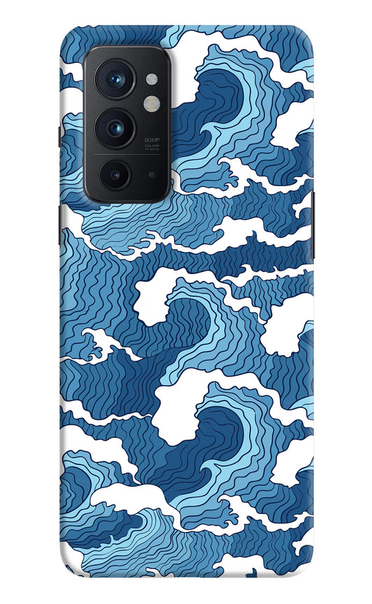 Blue Waves Oneplus 9RT Hard Case Back Cover by Casekaro