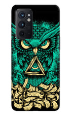 Green Owl Oneplus 9RT Hard Case Back Cover by Casekaro