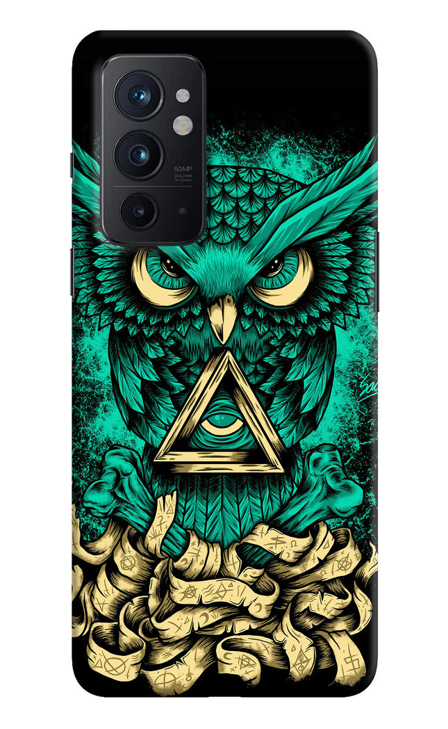 Green Owl Oneplus 9RT Hard Case Back Cover by Casekaro