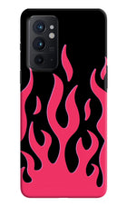 Fire Flames Oneplus 9RT Hard Case Back Cover by Casekaro