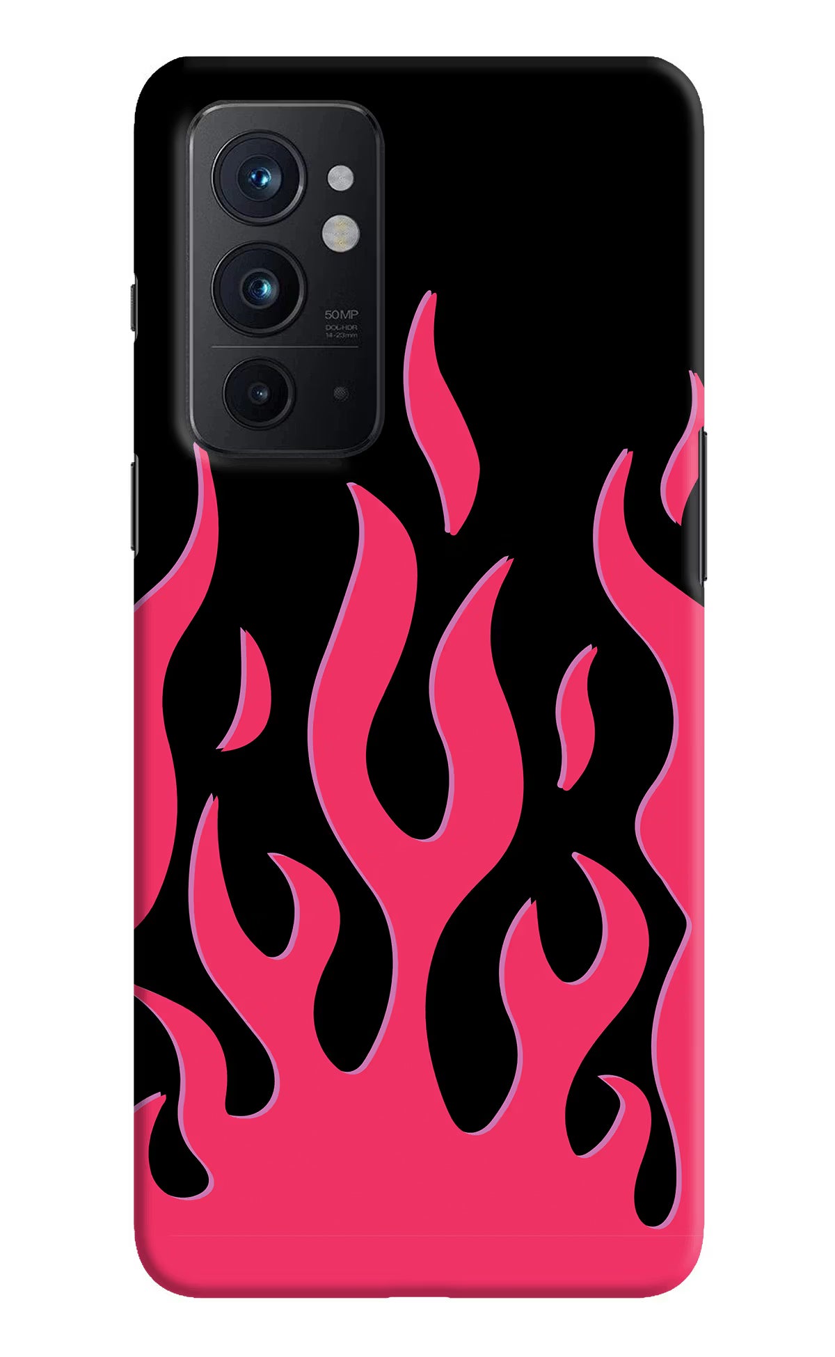 Fire Flames Oneplus 9RT Hard Case Back Cover by Casekaro