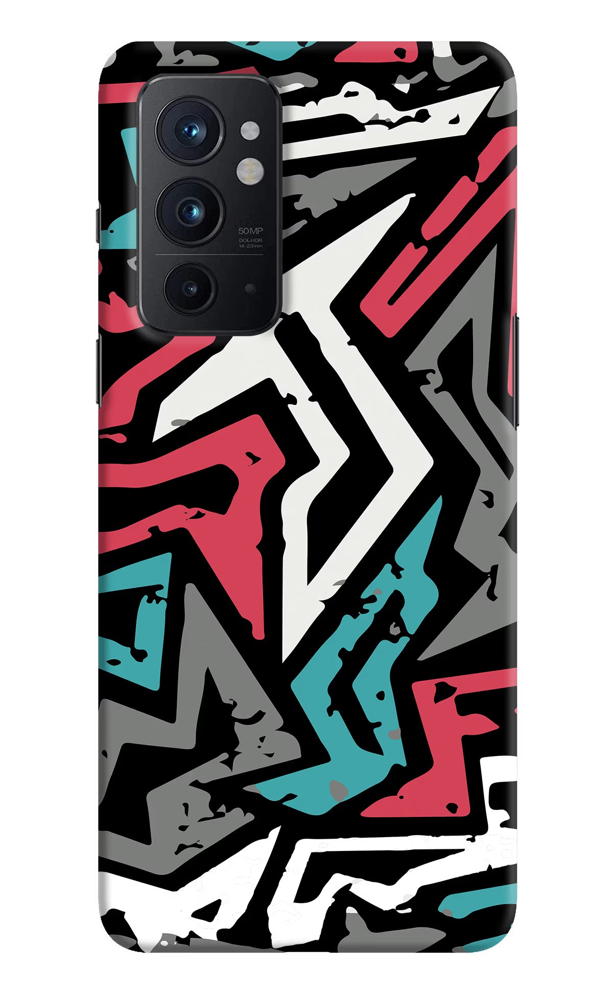 Geometric Graffiti Oneplus 9RT Hard Case Back Cover by Casekaro