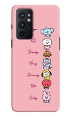 BTS names Oneplus 9RT Hard Case Back Cover by Casekaro