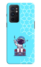 Cute Astronaut Chilling Oneplus 9RT Hard Case Back Cover by Casekaro