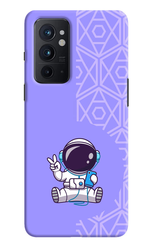 Cute Astronaut Chilling Oneplus 9RT Hard Case Back Cover by Casekaro