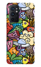 Veggie Doodle Oneplus 9RT Hard Case Back Cover by Casekaro