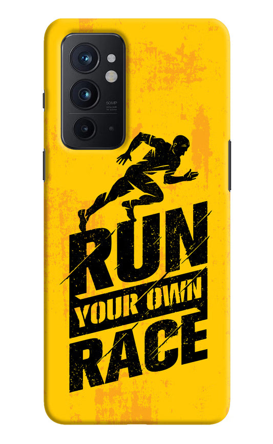 Run Your Own Race Oneplus 9RT Hard Case Back Cover by Casekaro
