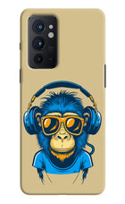 Monkey Headphone Oneplus 9RT Hard Case Back Cover by Casekaro