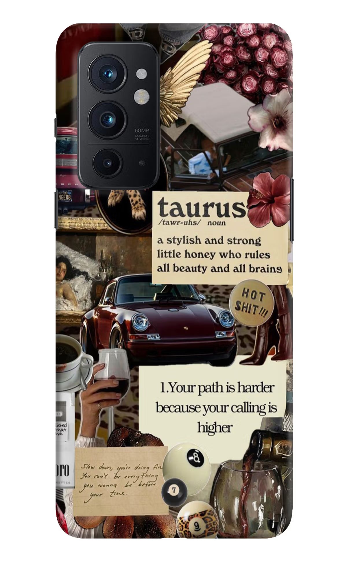 Taurus Zodiac Oneplus 9RT Hard Case Back Cover by Casekaro