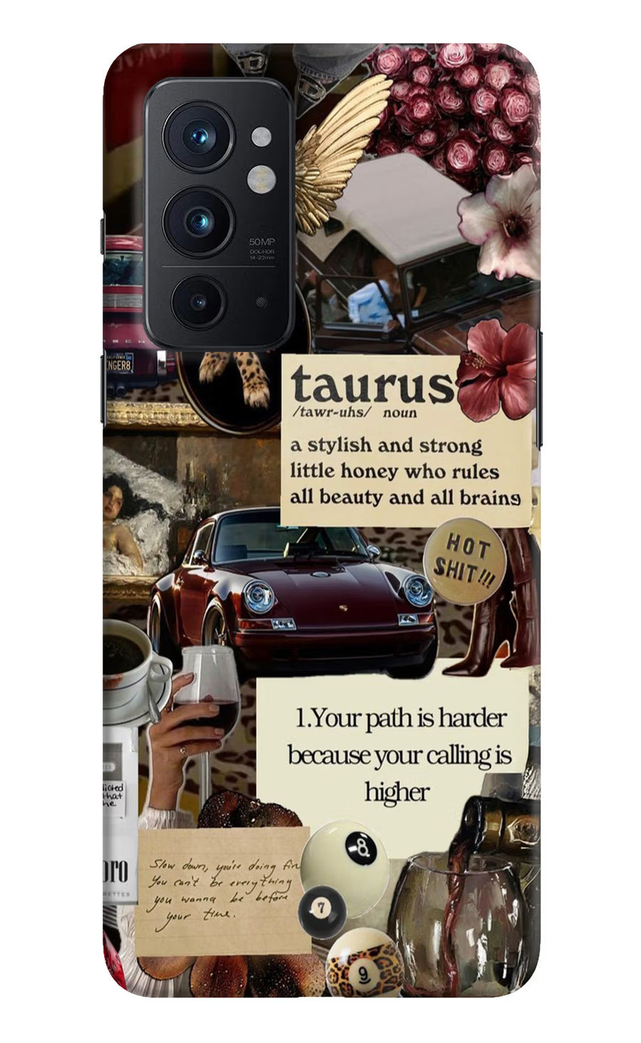 Taurus Zodiac Oneplus 9RT Back Cover, Hard case
