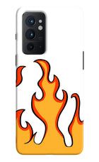Fired Up – White Oneplus 9RT Hard Case Back Cover by Casekaro