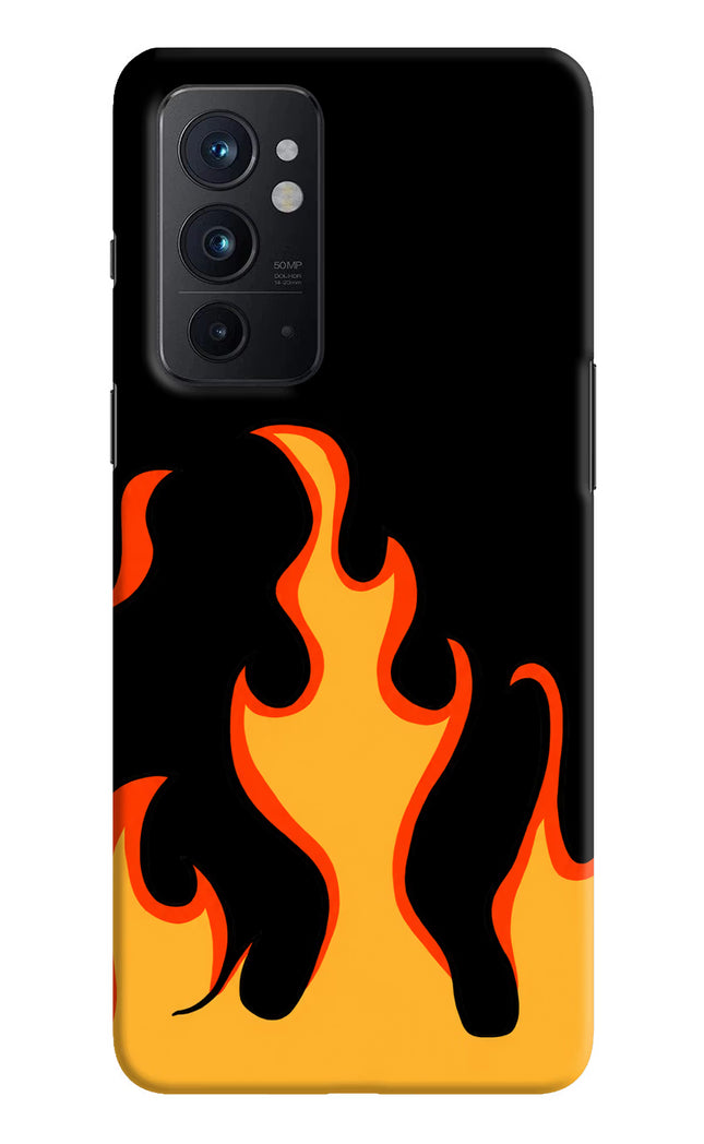 Fired Up – Black Oneplus 9RT Hard Case Back Cover by Casekaro