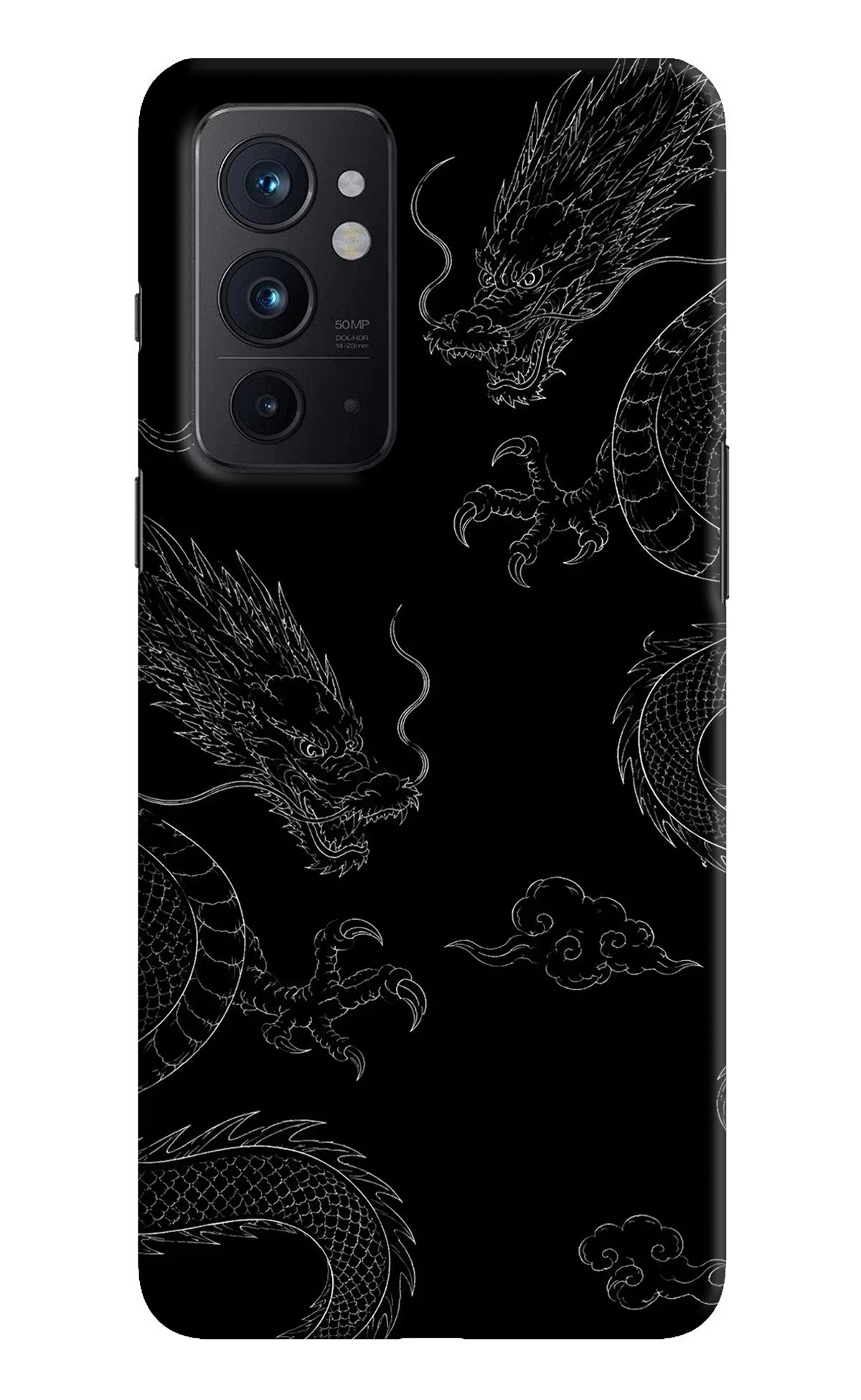 Twin Dragons Oneplus 9RT Hard Case Back Cover by Casekaro