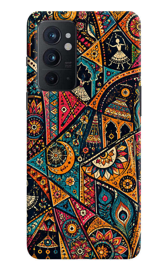 Folk Print Oneplus 9RT Hard Case Back Cover by Casekaro