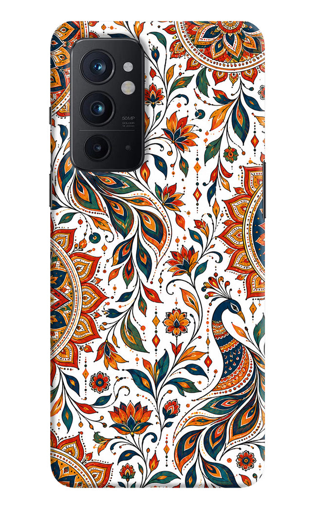 White Mayura Oneplus 9RT Hard Case Back Cover by Casekaro