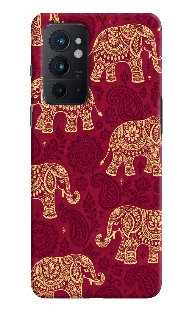 Maroon Elephant Oneplus 9RT Back Cover