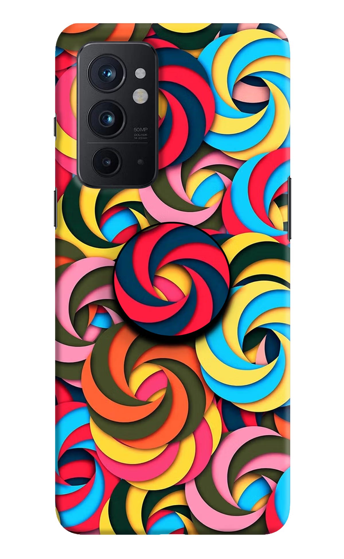 Spiral Pattern Oneplus 9RT Pop Case by Casekaro