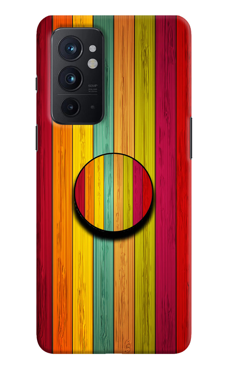 Multicolor Wooden Oneplus 9RT Pop Case, Hard case