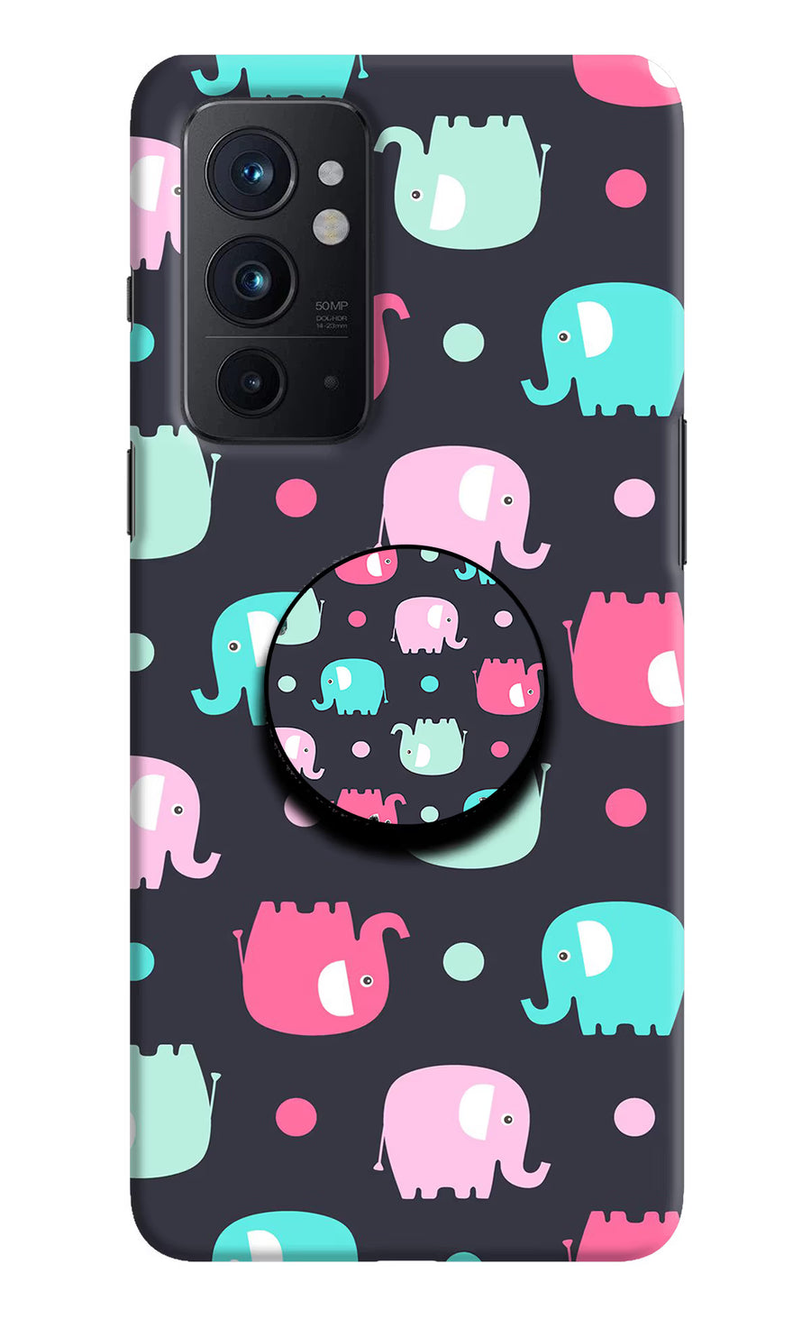 Baby Elephants Oneplus 9RT Pop Case, Hard case