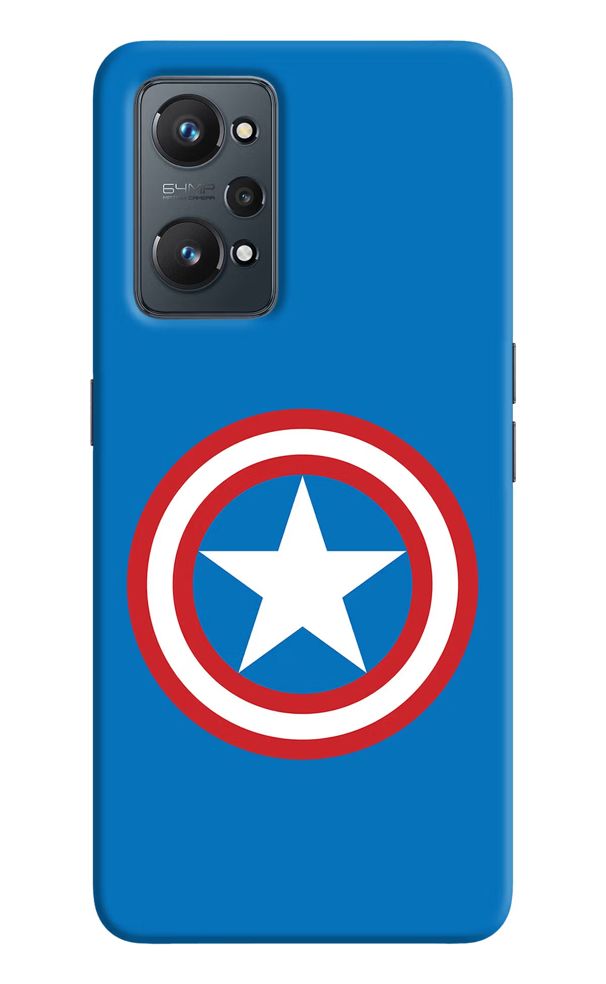 Captain America Logo Realme GT NEO 2/Neo 3T Hard Case Back Cover by Casekaro
